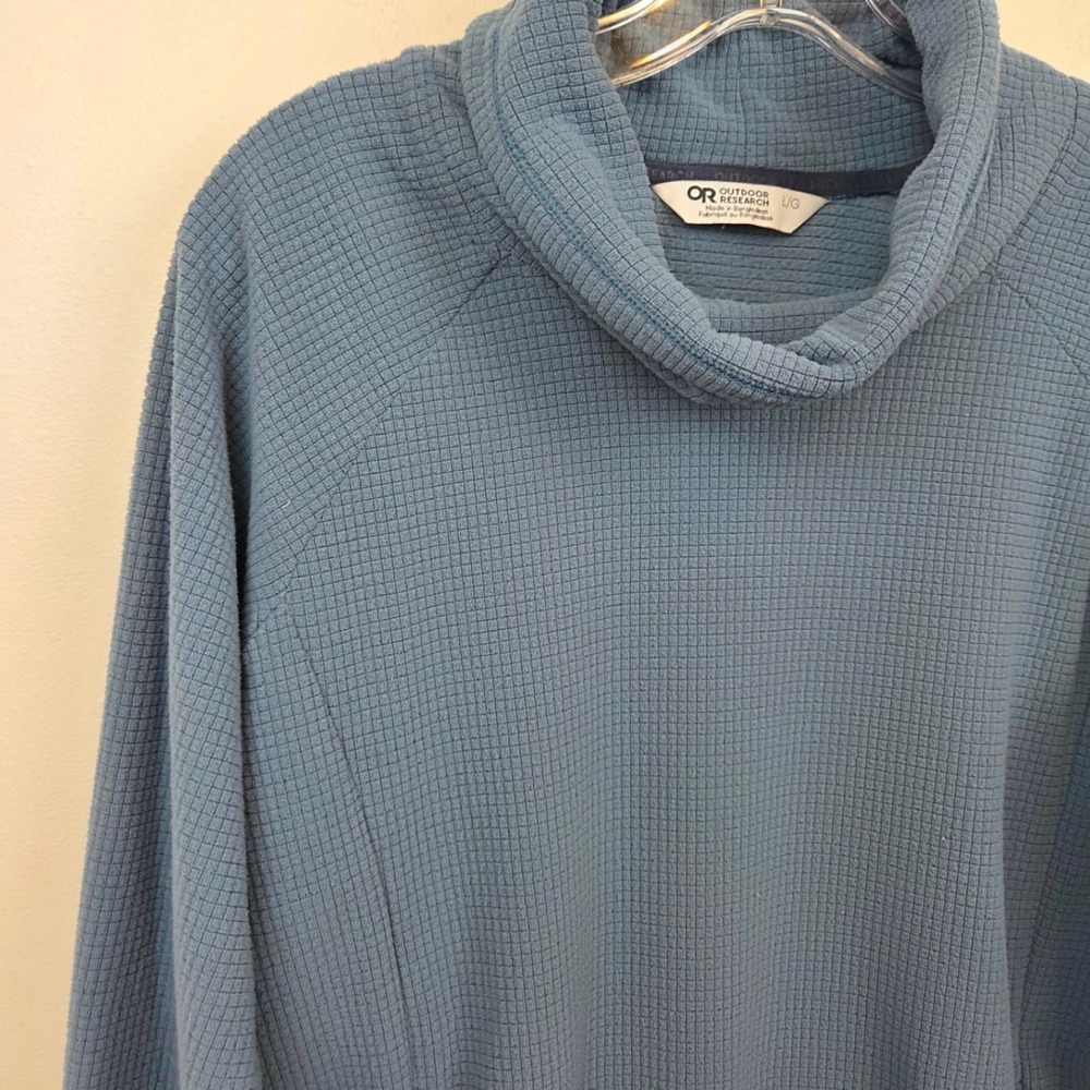 Outdoor Research Womens Trail Mix Cowl Neck Pullover Thumbholes Waffle Large - Picture 3 of 13